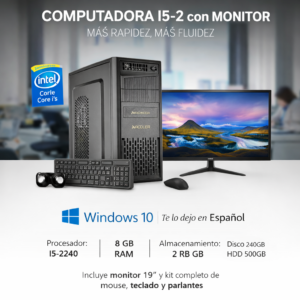 COMPUTADOR i5 DE MESA COMPLETA