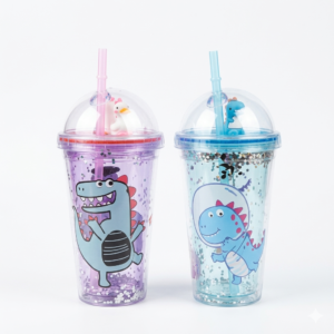 VASO DE BATIDO DINOS O UNICORNIO 450ML