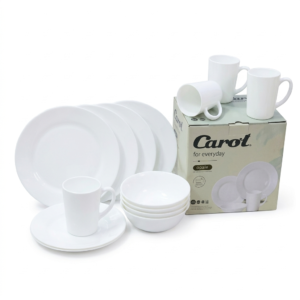 SET DE VAJILLA OPAL TEMPLADO