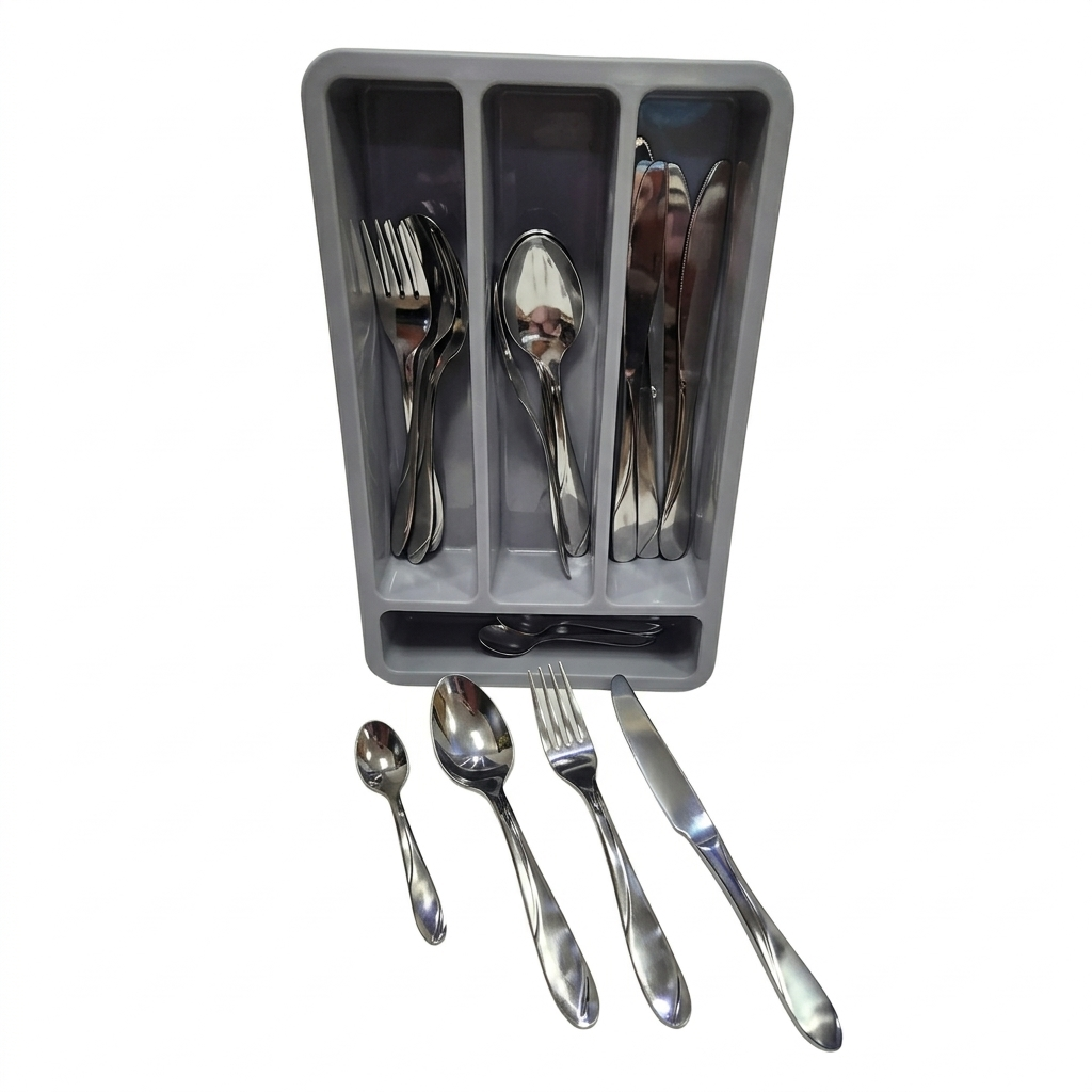 JUEGO DE CUBIERTOS DE ACERO INOXIDABLE CAROL