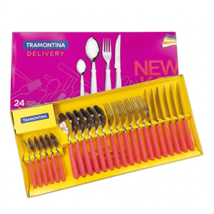 SET DE CUBIERTOS TRAMONTINA NEW KOLOR X24