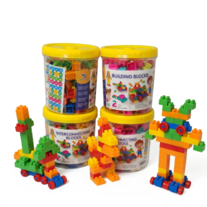 BALDE DE BLOQUES CON 110PIEZAS