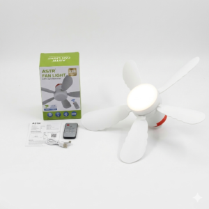 LAMPARA PORTATIL CON VENTILADOR