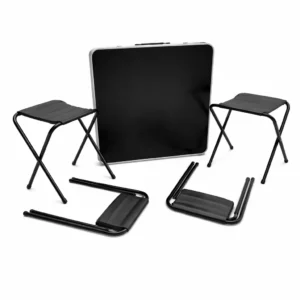NEGRO MESA PLEGABLE +4SILLAS KATO