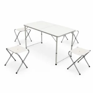 BLANCO MESA PLEGABLE +4SILLAS KATO