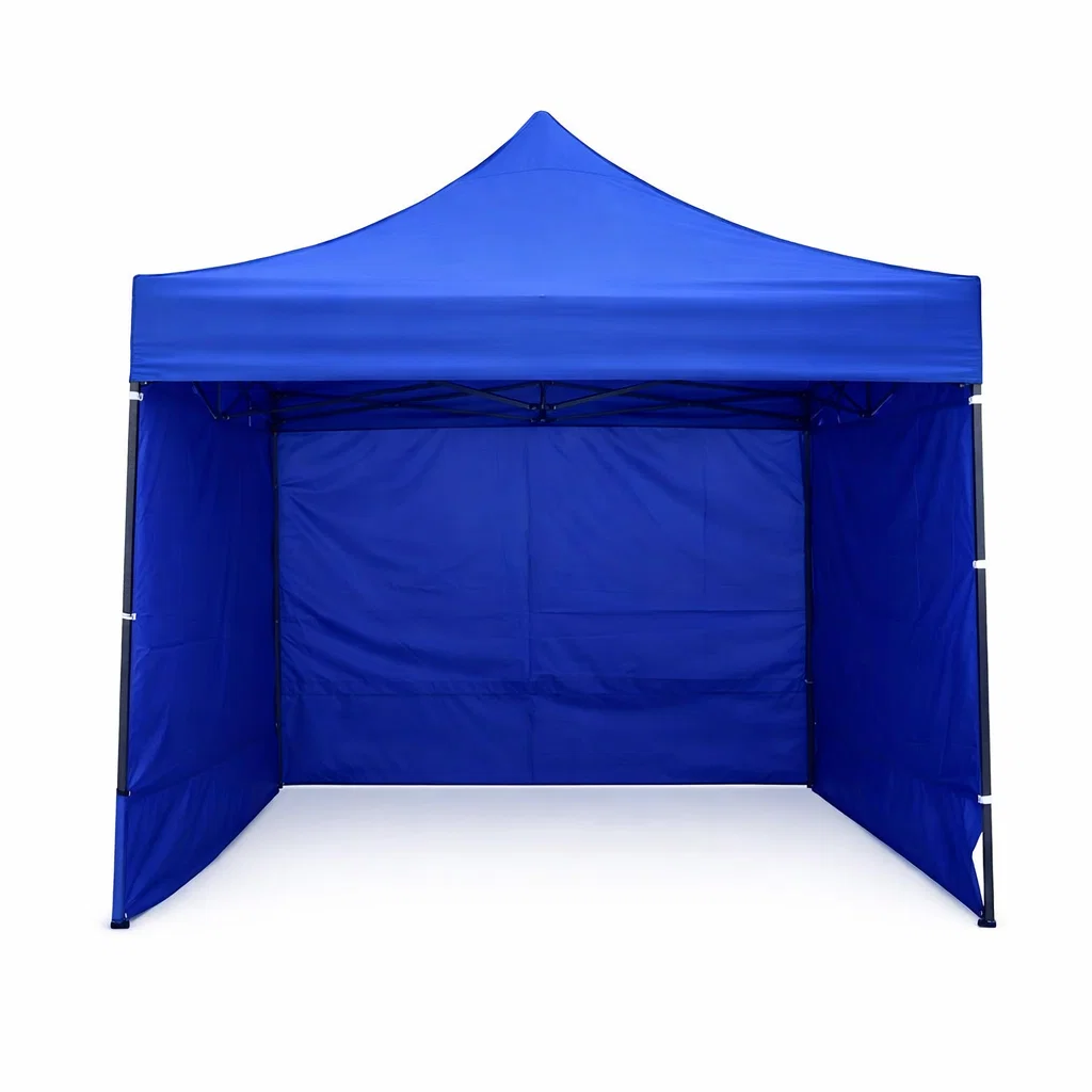 GAZEBO KANJI AZUL CON PAREDES CIEGAS 3X3